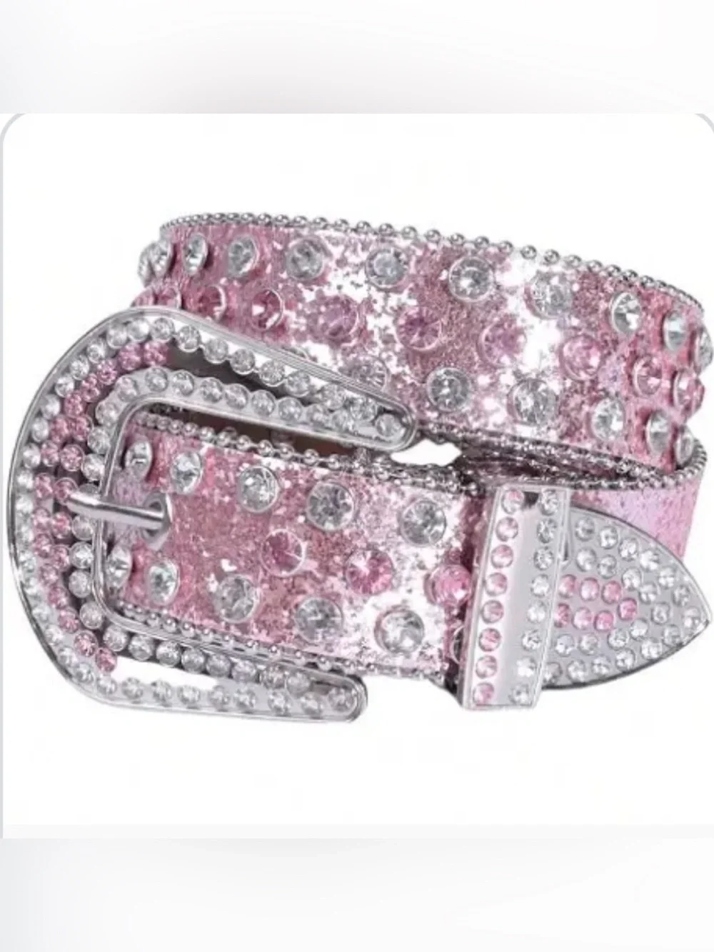 Western Rhinestone Pink Belts Cowgirl Bling Rodeo Party Fashion Belt S M L XL